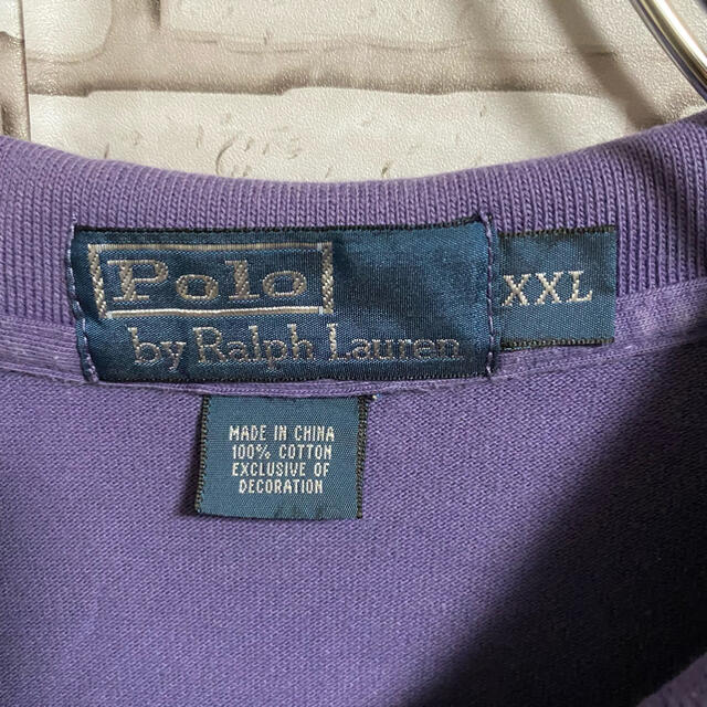 POLO RALPH LAUREN(ポロラルフローレン)の90s 古着 ポロ ラルフローレン ポロシャツ ワンピース 刺繍ロゴ ゆるだぼ メンズのトップス(ポロシャツ)の商品写真