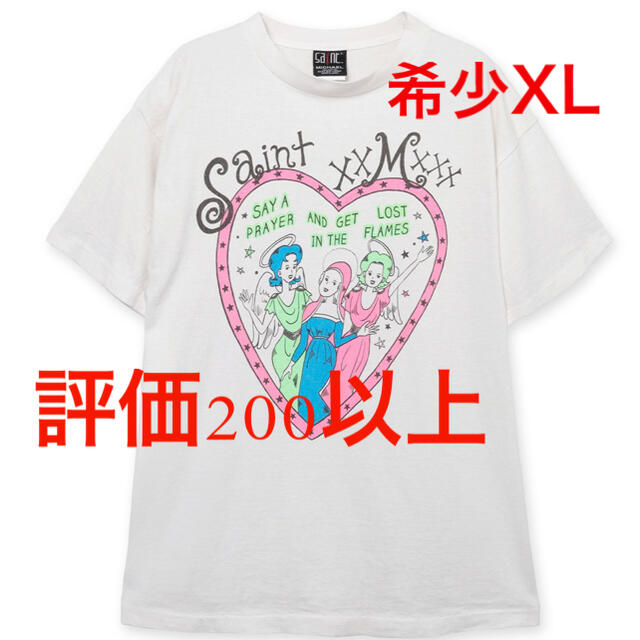 SAINT MICHAEL Mxxxxxx HEART XL 白 セントマイケル メンズのトップス(Tシャツ/カットソー(半袖/袖なし))の商品写真