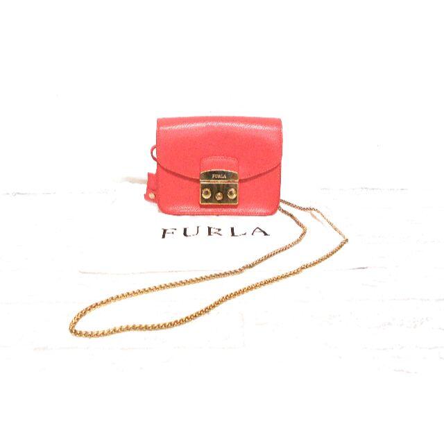 FURLA - 送料無料！　フルラ ピンク メトロポリス ショルダー バッグ　イタリア製