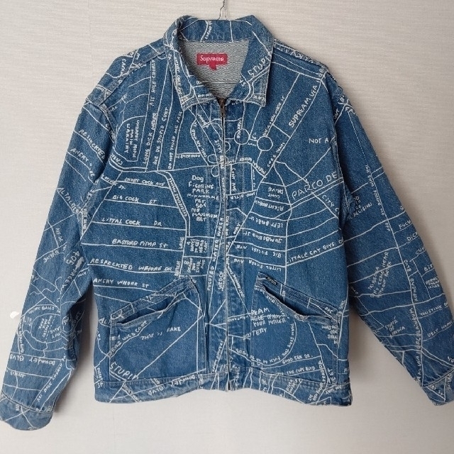 Supreme Gonz Map Work Jacket blue Lサイズ