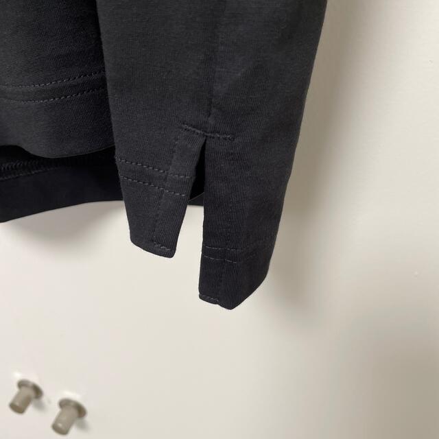 UNIQLO(ユニクロ)のユニクロ　エアリズムコットンオーバークルーネックT　黒 レディースのトップス(Tシャツ(半袖/袖なし))の商品写真