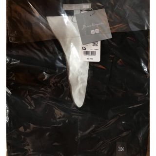 ユニクロ(UNIQLO)のエアリズムコットンオーバーサイズT（5分袖）Black 黒 XSサイズ(Tシャツ(半袖/袖なし))