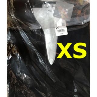 ユニクロ(UNIQLO)のエアリズムコットンオーバーサイズT（5分袖）Black 黒 XSサイズ(Tシャツ(半袖/袖なし))