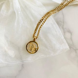 クリスチャンディオール(Christian Dior)のChristian Dior ネックレス　ロゴペンダント(ネックレス)