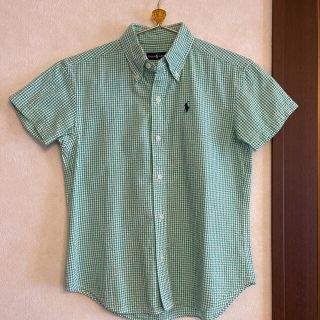 ラルフローレン(Ralph Lauren)のラルフローレン 美品　半袖　ボタンダウン　グリーン(シャツ/ブラウス(半袖/袖なし))