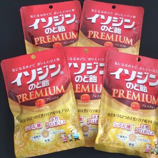 ユーハミカクトウ(UHA味覚糖)のイソジンのど飴 プレミアム　５袋(その他)