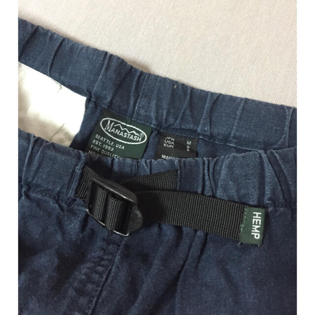 BEAMS(ビームス)のMANASTASH  マナスタッシュ 紺色ショートパンツ Mサイズ メンズのパンツ(ショートパンツ)の商品写真