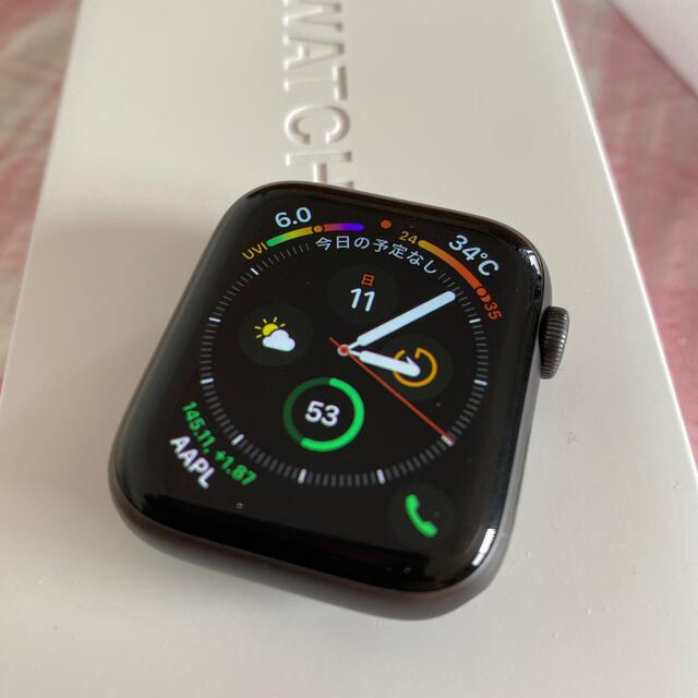 Apple Watch(アップルウォッチ)のApple Watch series4 44mm GPSモデル美品 メンズの時計(腕時計(デジタル))の商品写真