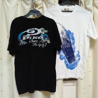 ピコ(PIKO)のTシャツ　メンズM　2枚セット　白新品(Tシャツ/カットソー(半袖/袖なし))