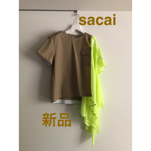 sacai★新品未使用・2020SS★sacai バイカラーブラウス