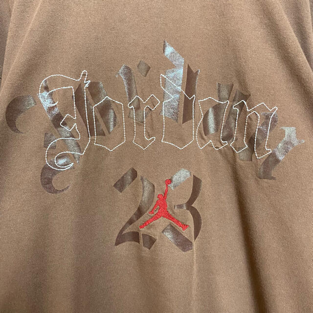 JORDAN ジョーダン Tシャツ オーバーサイズ ゆるだぼ 刺繍ロゴ約51cm身幅