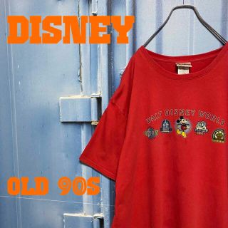 ディズニー(Disney)の90s ディズニー ミッキーマウス Tシャツ オーバーサイズ ゆるだぼ 刺繍古着(Tシャツ/カットソー(半袖/袖なし))