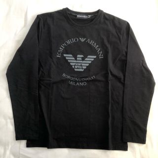 エンポリオアルマーニ(Emporio Armani)の新品⭐︎EMPORIO ARMANIブラックロングTシャツ(Tシャツ/カットソー(七分/長袖))