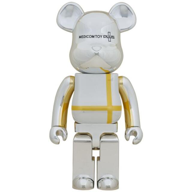 エンタメ/ホビーBE@RBRICK MEDICOM TOY PLUS SILVER CHROME