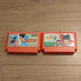 ファミリーコンピュータ(ファミリーコンピュータ)のファミコンカセット  2本  まとめ売り  キャップテン翼1.2(家庭用ゲームソフト)