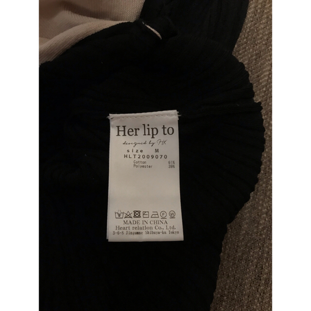 Herlipto ♡ Ruffled Two-tone Knit Dressワンピース