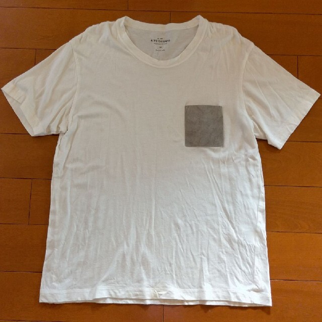 STUDIOUS(ステュディオス)のSTUDIOUS スエードポケットTシャツ メンズのトップス(Tシャツ/カットソー(半袖/袖なし))の商品写真