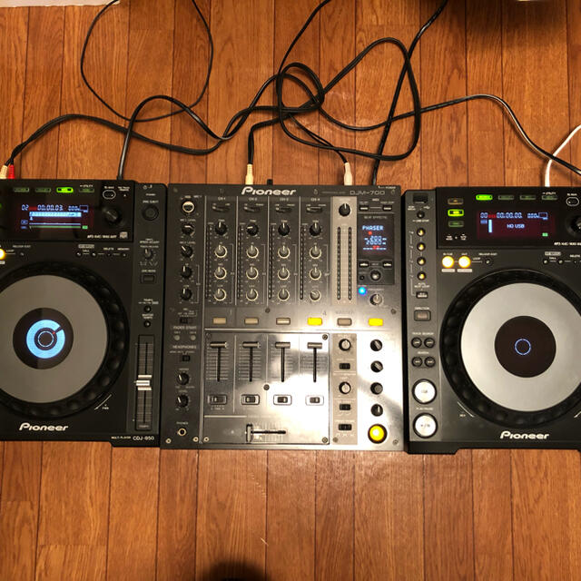 CDJ-850-K×2台とミキサーDJM-700セット