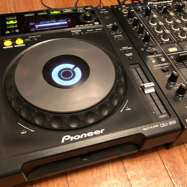 CDJ-850-K×2台とミキサーDJM-700セット 1