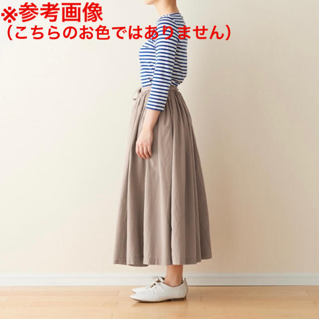 IDEE(イデー)の【IDEE】いろいろの服 巻きギャザーエプロンスカート レディースのスカート(ロングスカート)の商品写真