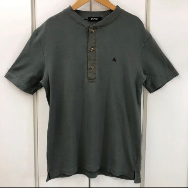 BURBERRY BLACK LABEL(バーバリーブラックレーベル)のBURBERRY BLACK LABEL チェックボタン カットソー(2/M) メンズのトップス(Tシャツ/カットソー(半袖/袖なし))の商品写真