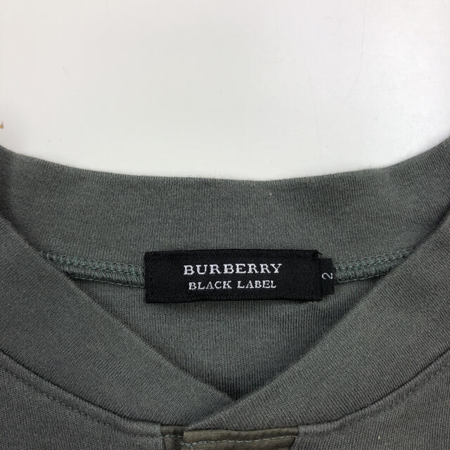 BURBERRY BLACK LABEL(バーバリーブラックレーベル)のBURBERRY BLACK LABEL チェックボタン カットソー(2/M) メンズのトップス(Tシャツ/カットソー(半袖/袖なし))の商品写真