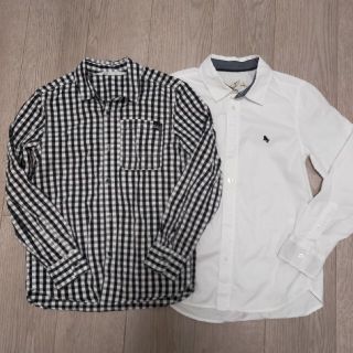 エイチアンドエム(H&M)の美品　H&M　コットンシャツ　130　134センチ　8-9歳 (ブラウス)