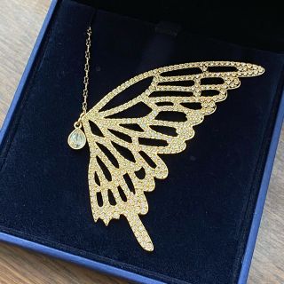 スワロフスキー(SWAROVSKI)のももさま専用⭐︎スワロフスキー バタフライ ビジュー ネックレス(ネックレス)