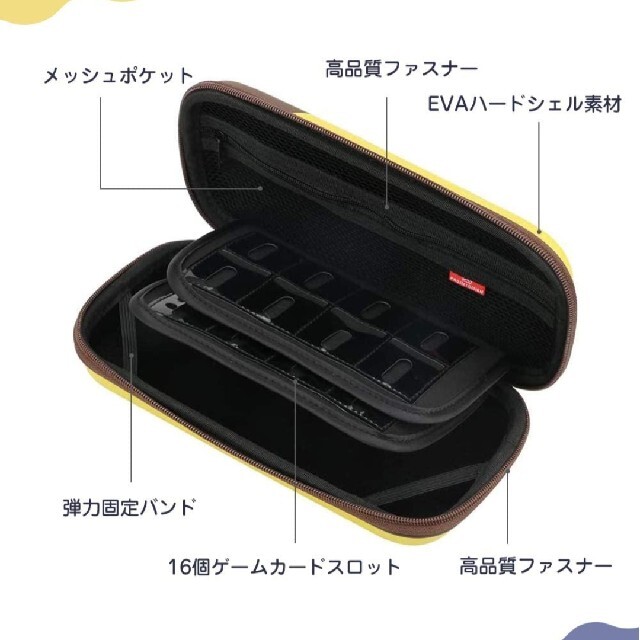 Nintendo Switch Lite専用 収納ケース ポケモン イーブイ エンタメ/ホビーのゲームソフト/ゲーム機本体(その他)の商品写真