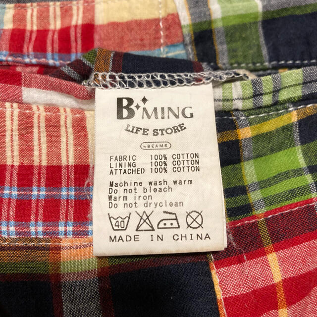 B:MING LIFE STORE by BEAMS(ビーミング ライフストア バイ ビームス)のBEAMS  マドラスチェック　ショートパンツ メンズのパンツ(ショートパンツ)の商品写真