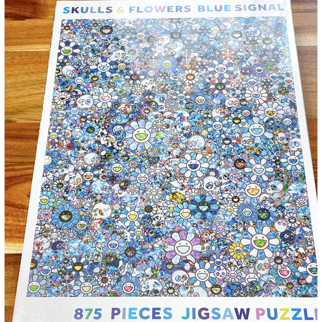 村上隆　パズル SKULLS FLOWERS BLUE SIGNAL 4個セットその他