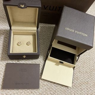 ルイヴィトン(LOUIS VUITTON)のルイヴィトン　ダイヤ　18K  ピアス　※訳あり(ピアス)