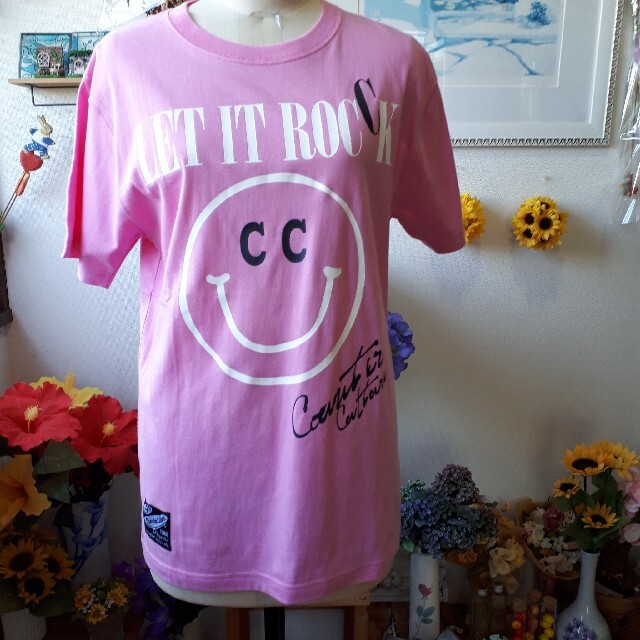 Counter Culture(カウンターカルチャー)の新品⭐COUNTER CULTURE カウンターカルチャー⭐ピンク/メンズL メンズのトップス(Tシャツ/カットソー(半袖/袖なし))の商品写真