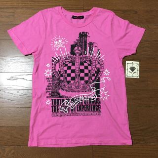 アルゴンキン(ALGONQUINS)のALGONQUINS アルゴンキン 半袖Tシャツ ピンク タグあり美品(Tシャツ(半袖/袖なし))