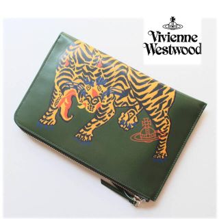 ヴィヴィアンウエストウッド(Vivienne Westwood)の《ヴィヴィアンウエストウッド》新品 タイガープリント レザーマルチケース ポーチ(ポーチ)