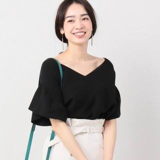 イエナ(IENA)のOggi×IENAコラボ　ラッフル袖プルオーバー◆(カットソー(半袖/袖なし))