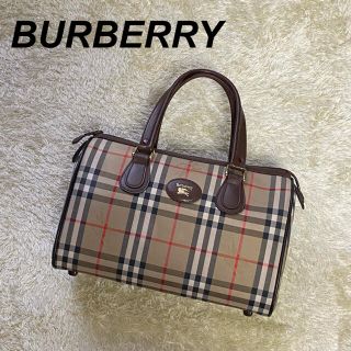 バーバリー(BURBERRY)の【美品】BURBERRY バーバリー ボストンバッグ 旅行 ノバチェック(ボストンバッグ)