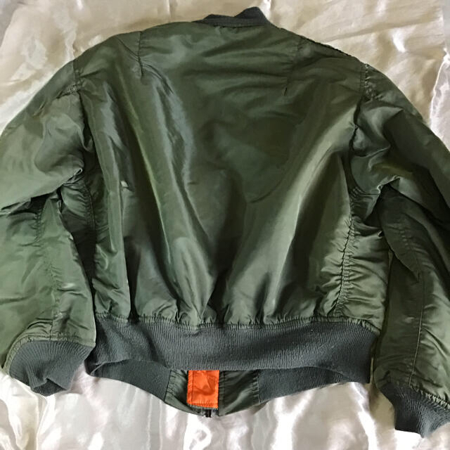 ALPHA INDUSTRIES(アルファインダストリーズ)のMA-1 フライトジャケット アルファ US Lサイズ  カーキ ミリタリー  メンズのジャケット/アウター(フライトジャケット)の商品写真