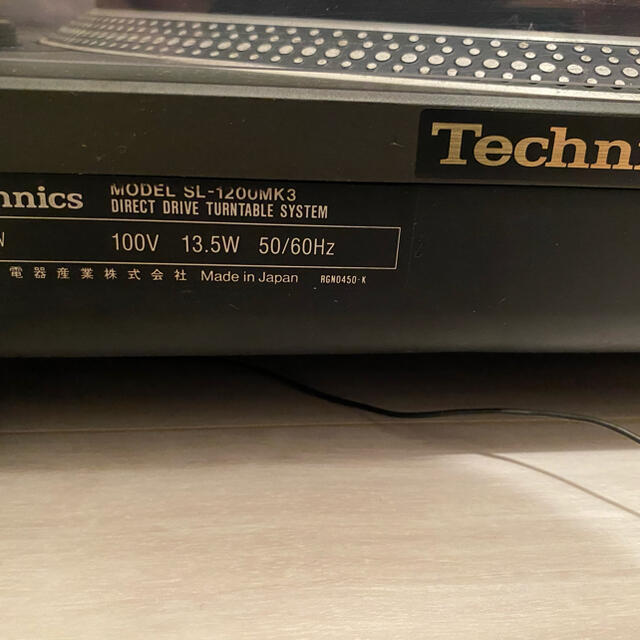 Pioneer(パイオニア)のTechnics ターンテーブル SL1200-MK3 針付き 楽器のDJ機器(ターンテーブル)の商品写真