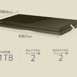 ソニー(SONY)の【新品未使用】SONY BDZ-ZW1700 ソニー ブルーレイレコーダー(ブルーレイレコーダー)