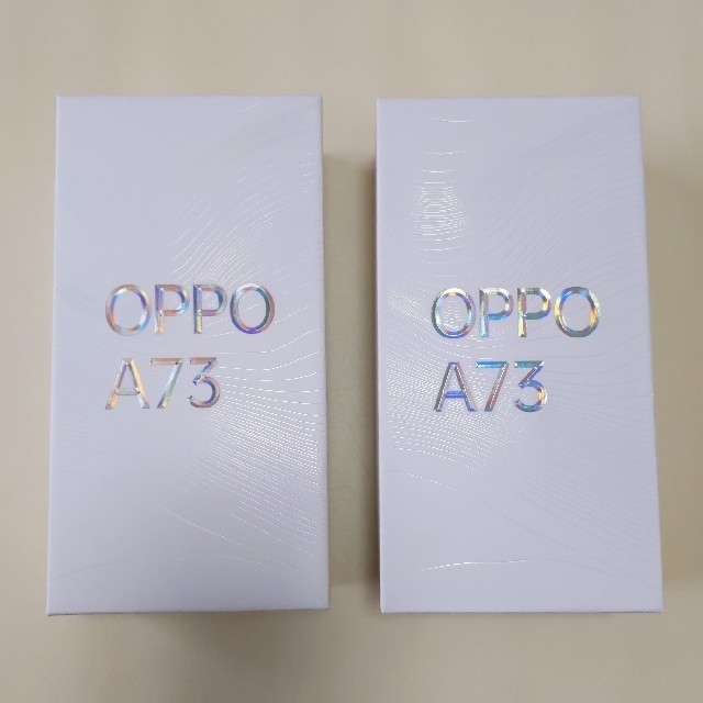 OPPO A73 ダイナミックオレンジ　×2台セットスマートフォン/携帯電話