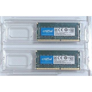 【中古】Crucial DDR4 SODIMM 2666 8GB 2本組(PCパーツ)