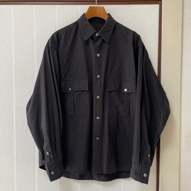 PORTER(ポーター)のPorter Classic Roll up SHIRT ロールアップシャツ 黒 メンズのトップス(シャツ)の商品写真