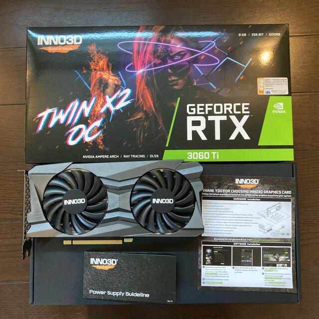 NVIDIA GEFORCE RTX 3060Ti 8GB INNO3D 割引発見 52000円