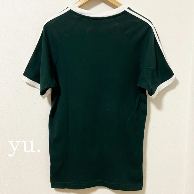 おまとめ公式完売！くすみ緑 adidasリンガーTシャツ半袖 L &青M