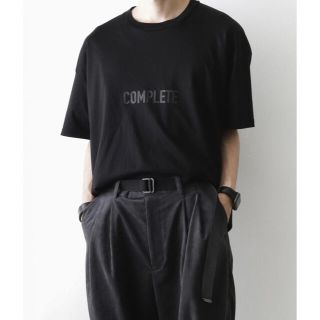 サンシー(SUNSEA)のstein PRINT TEE COMPLETE INCOMPLETE BLK(Tシャツ/カットソー(半袖/袖なし))