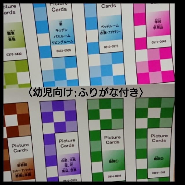 ペッピーキッズクラブ ピクチャーカード収納袋(特厚リフィル)&ラベルシールセット