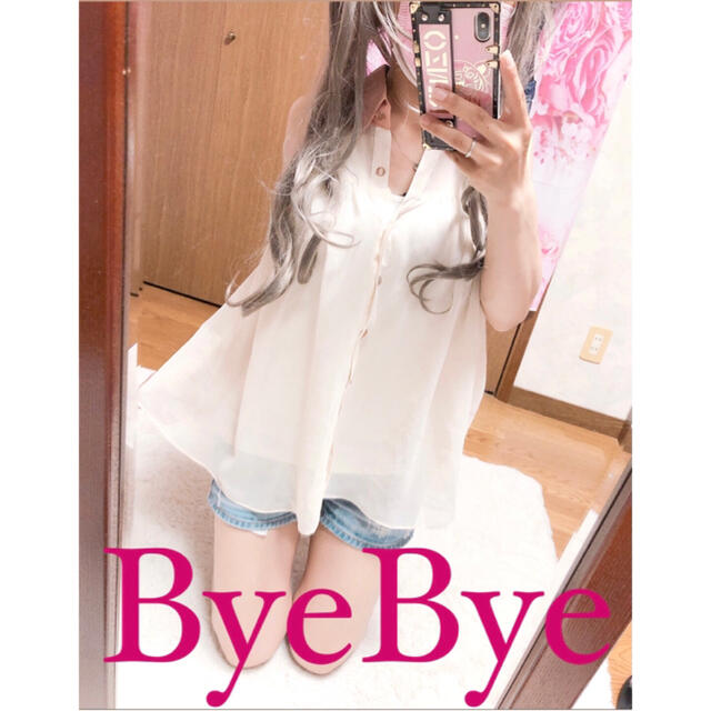 ByeBye(バイバイ)の3720.ByeBye シースルー ノースリーブブラウス レディースのトップス(シャツ/ブラウス(半袖/袖なし))の商品写真