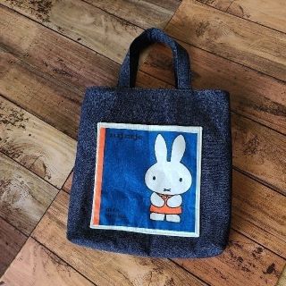 ハンドメイド　トートバッグ　手提げカバン　ミッフィー(バッグ/レッスンバッグ)