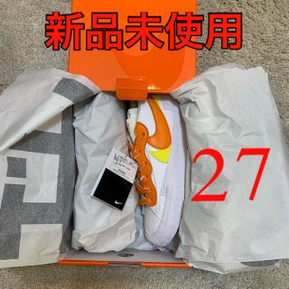 ナイキ(NIKE)のSACAI × NIKEBLAZER LOW MAGMA ORANGE 27cm(スニーカー)